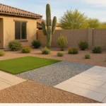 Selection of cool hardscaping materials for Gilbert climate