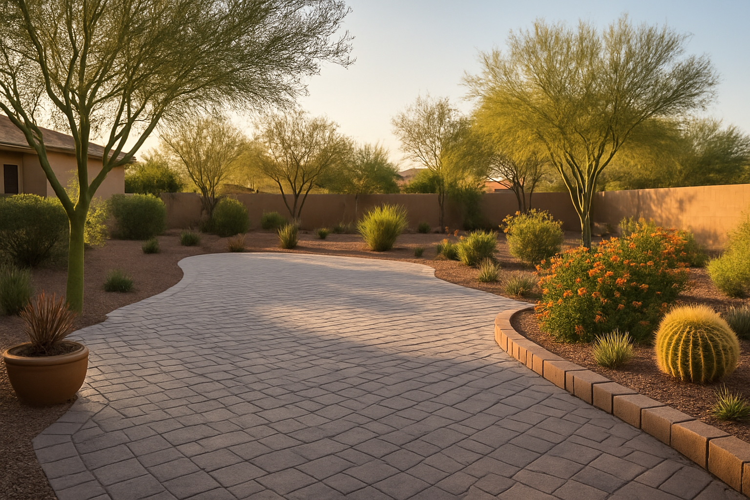 Cool paved yard in Gilbert, Arizona