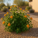 A healthy, well-pruned Lantana plant in a Gilbert garden
