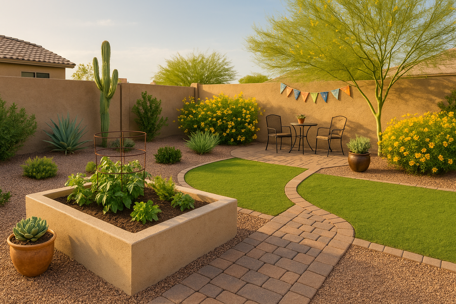 A beautifully transformed backyard in Gilbert