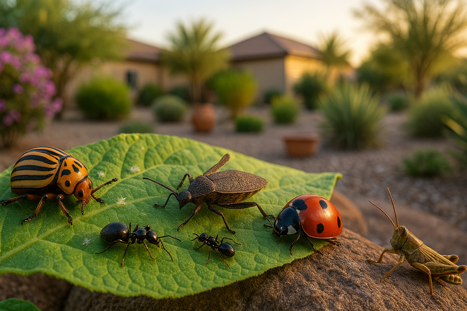 A variety of garden pests found in Gilbert