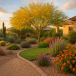 A flourishing yard in Gilbert, Arizona during the spring season