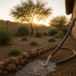 Greywater being used in a Gilbert yard