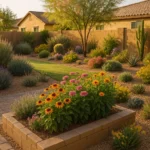Lush spring garden in Mesa, Arizona