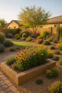 Lush spring garden in Mesa, Arizona