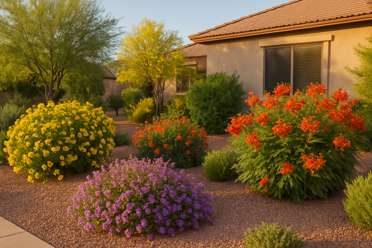 A beautifully cared-for spring yard in Chandler